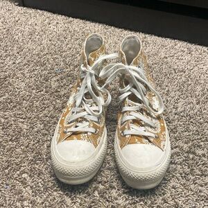 Women’s Converse Yellow High Top Platform